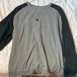 Apple Gray and Black Men's Sweater